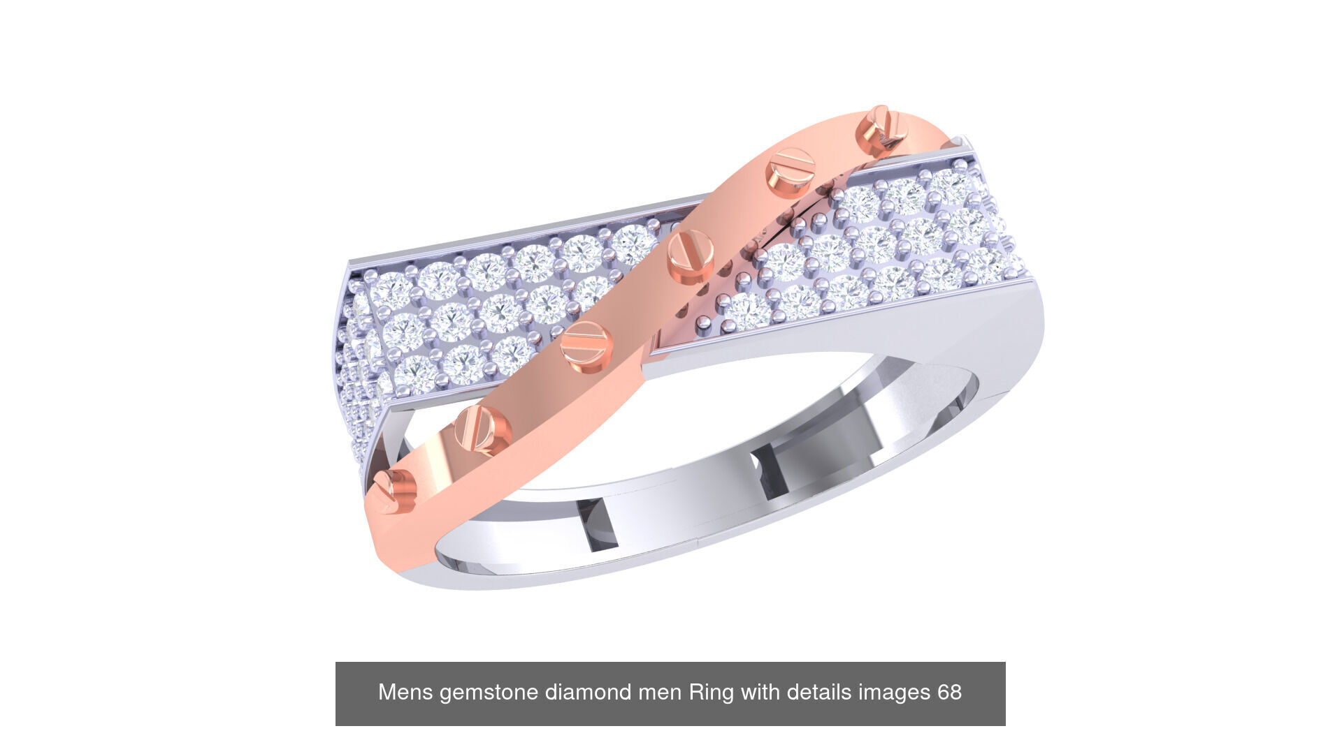 Mens gems diamond Rings bulk pack bundle collection _44