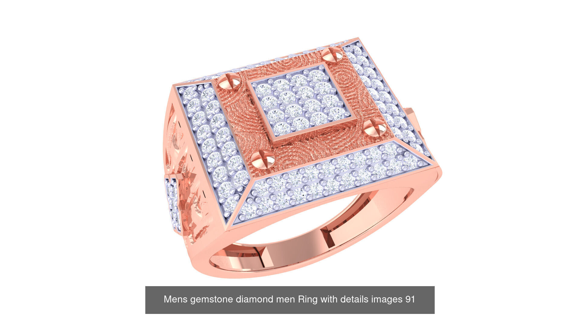 Mens gems diamond Rings bulk pack bundle collection _21