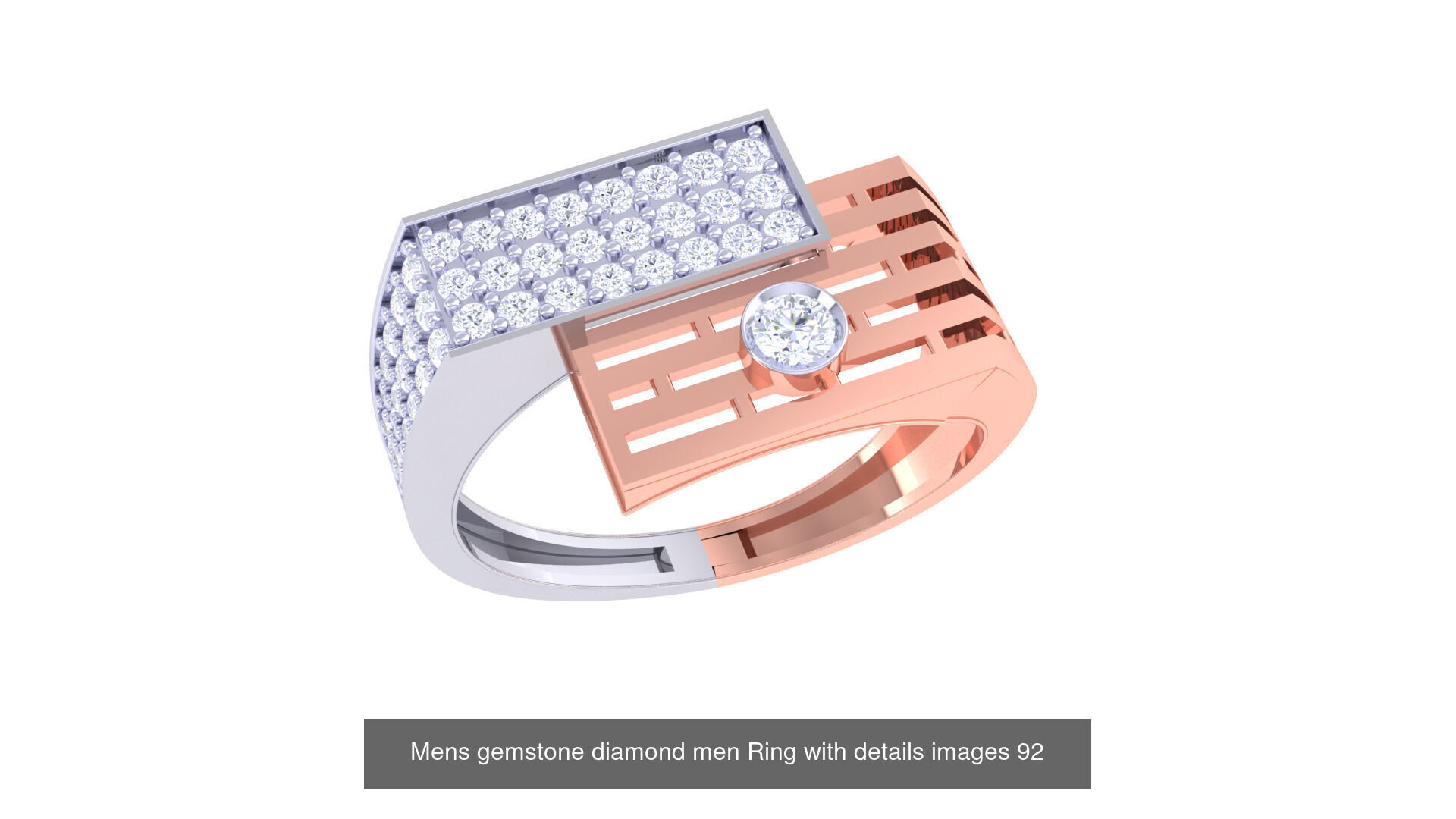 Mens gems diamond Rings bulk pack bundle collection _20