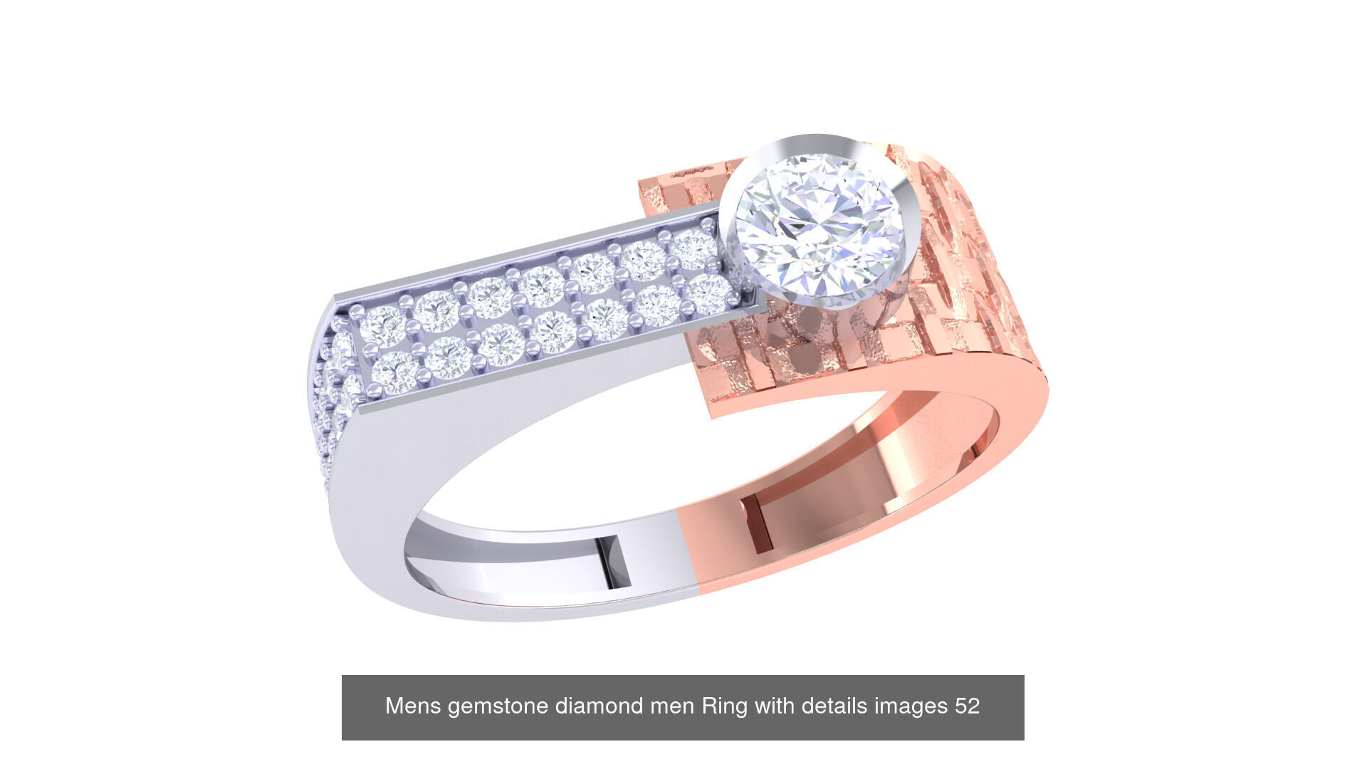 Mens gems diamond Rings bulk pack bundle collection _60