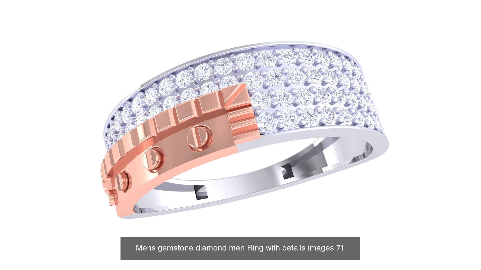 Mens gems diamond Rings bulk pack bundle collection _41