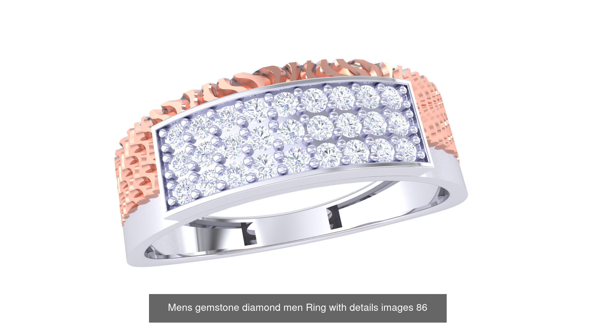 Mens gems diamond Rings bulk pack bundle collection _26