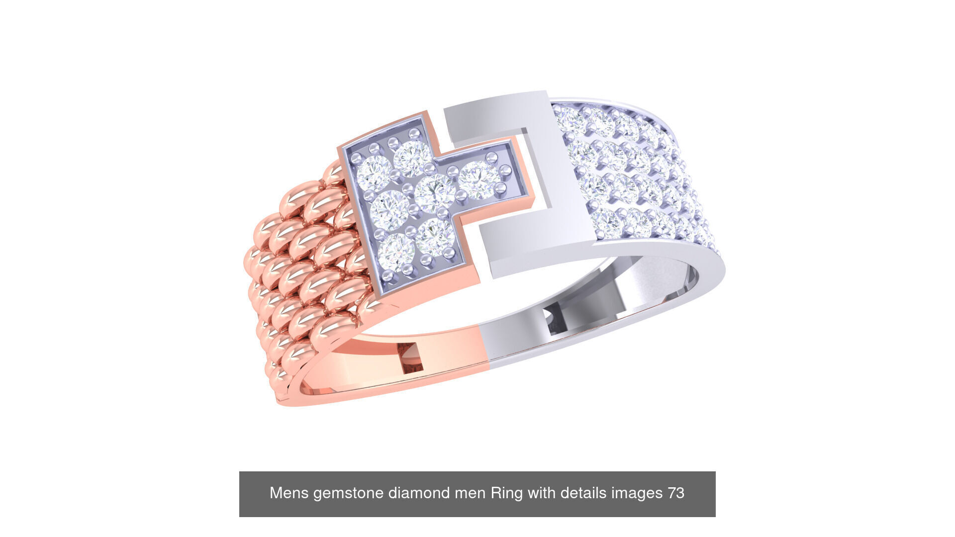 Mens gems diamond Rings bulk pack bundle collection _39