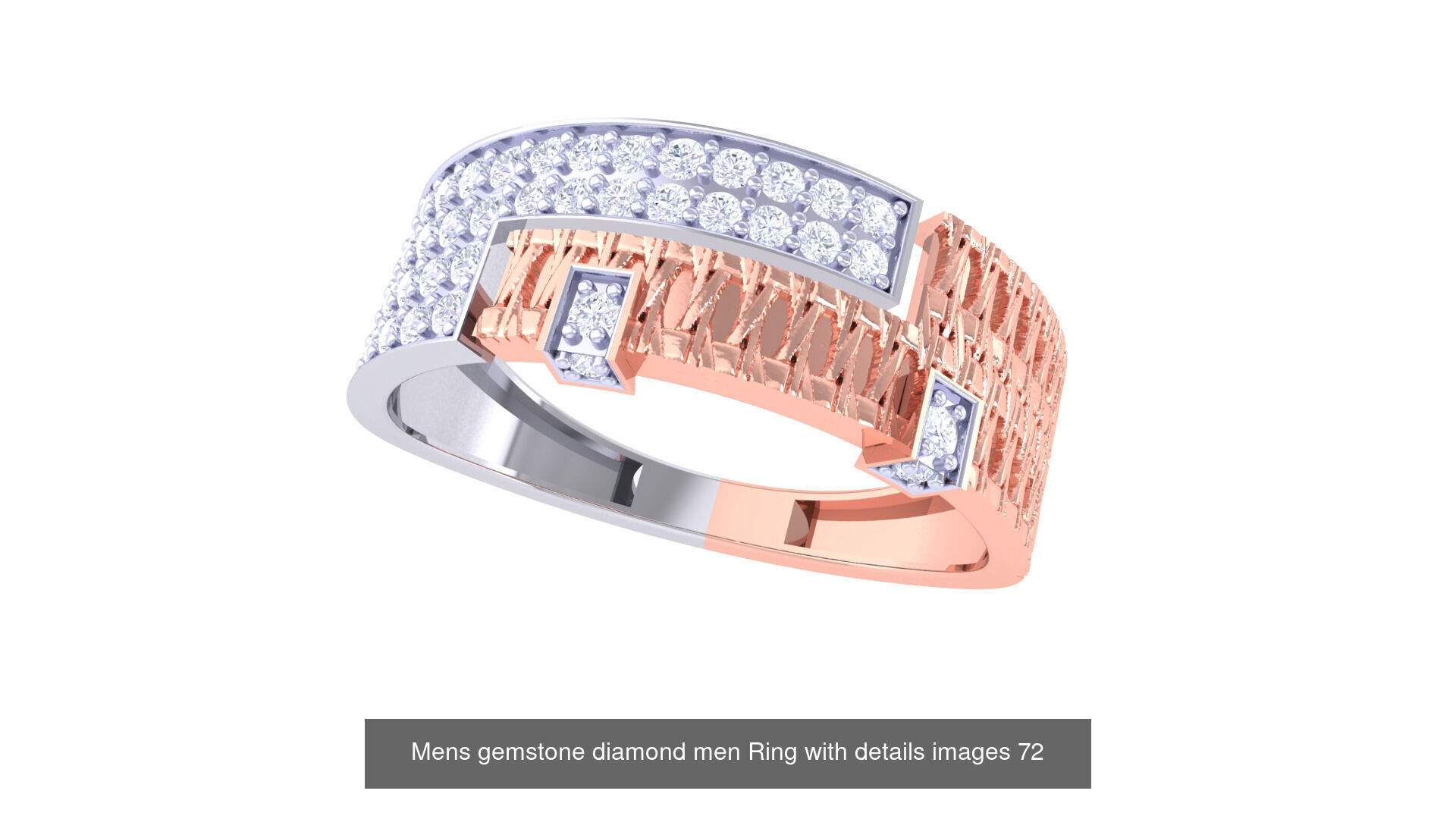 Mens gems diamond Rings bulk pack bundle collection _40