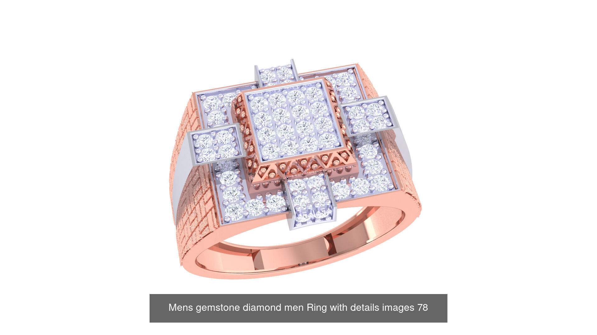 Mens gems diamond Rings bulk pack bundle collection _34