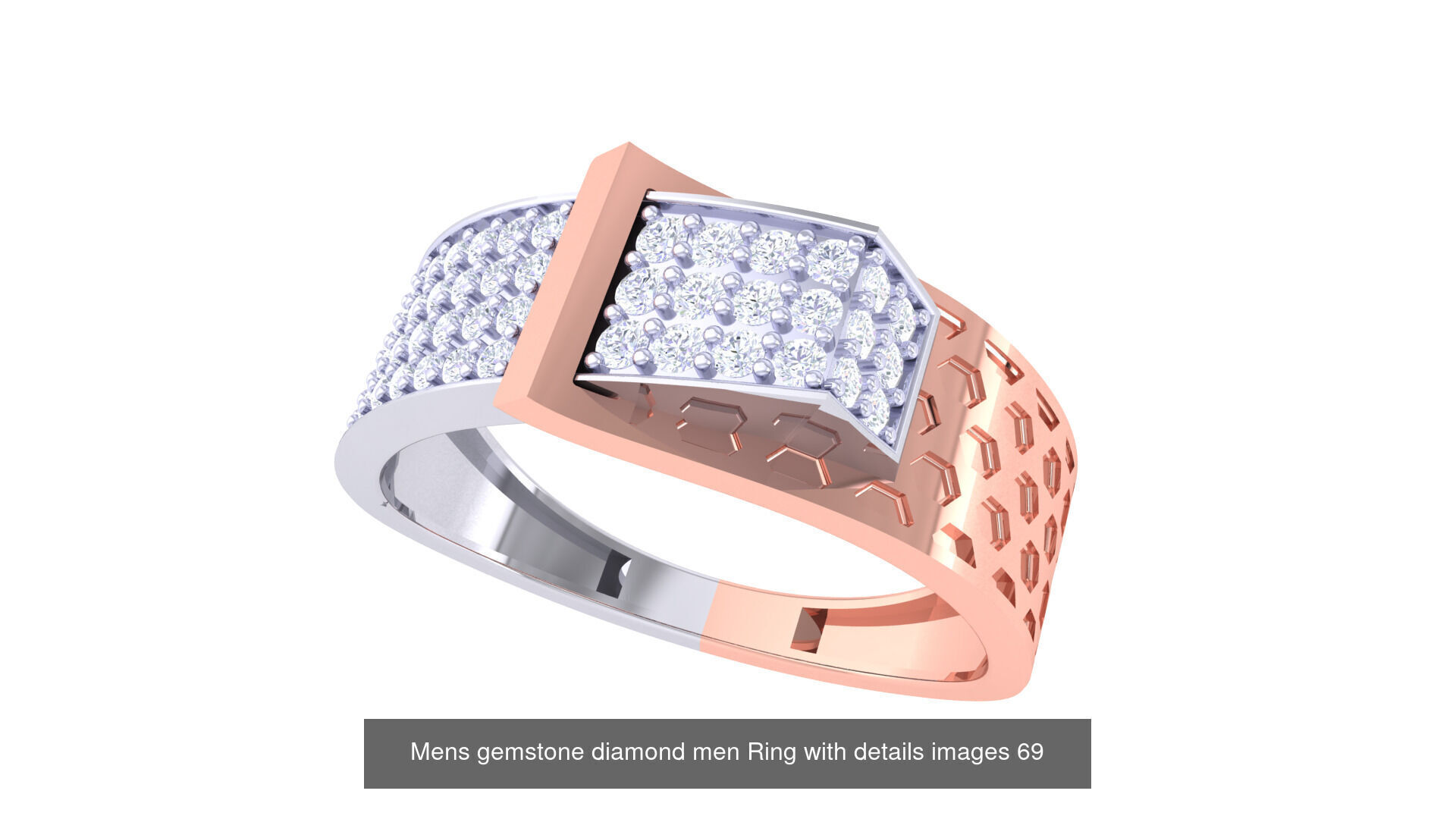 Mens gems diamond Rings bulk pack bundle collection _43