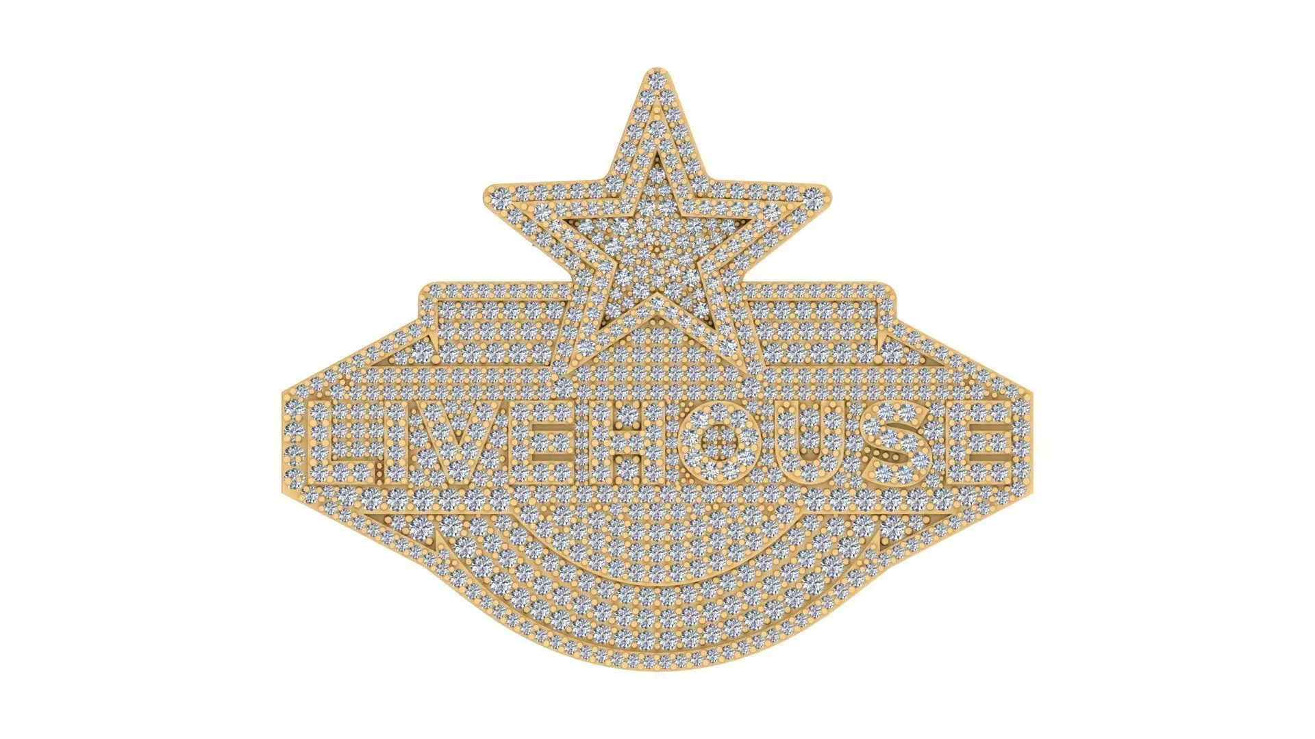 Star Crown Overdose Custom Pendant 3D print model