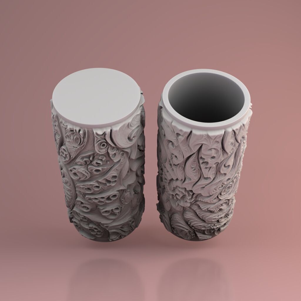 Sculptural candle design - Model W3 Abstract 5 Negative 3D print model_5