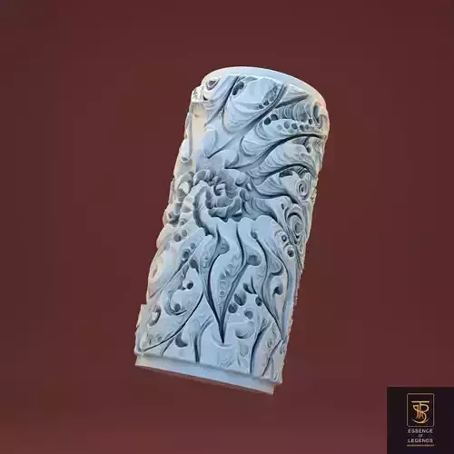 Sculptural candle design - Model W3 Abstract 5 Negative