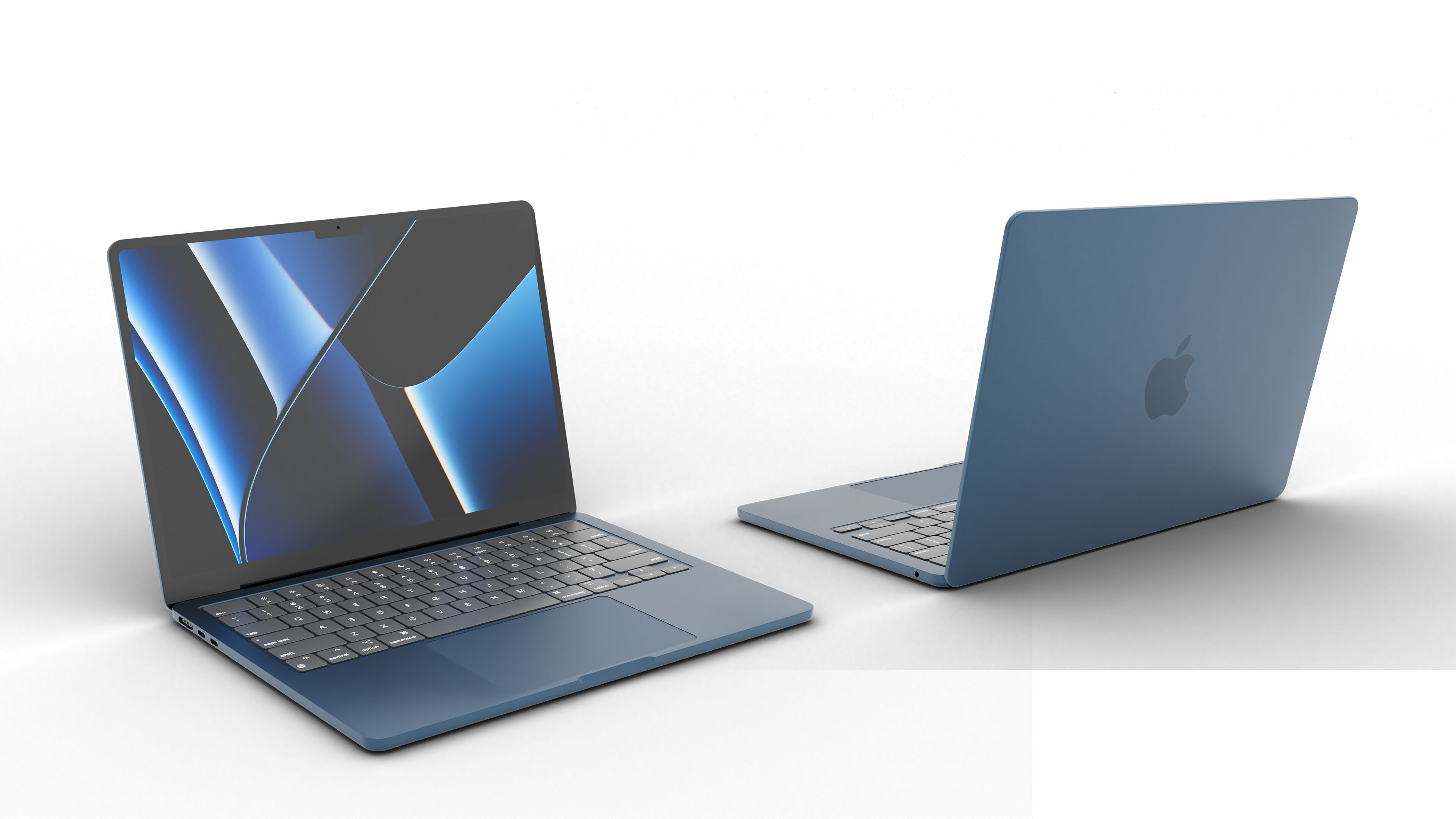 Apple MacBook Air 2024 Midnight color 3D model | CGTrader