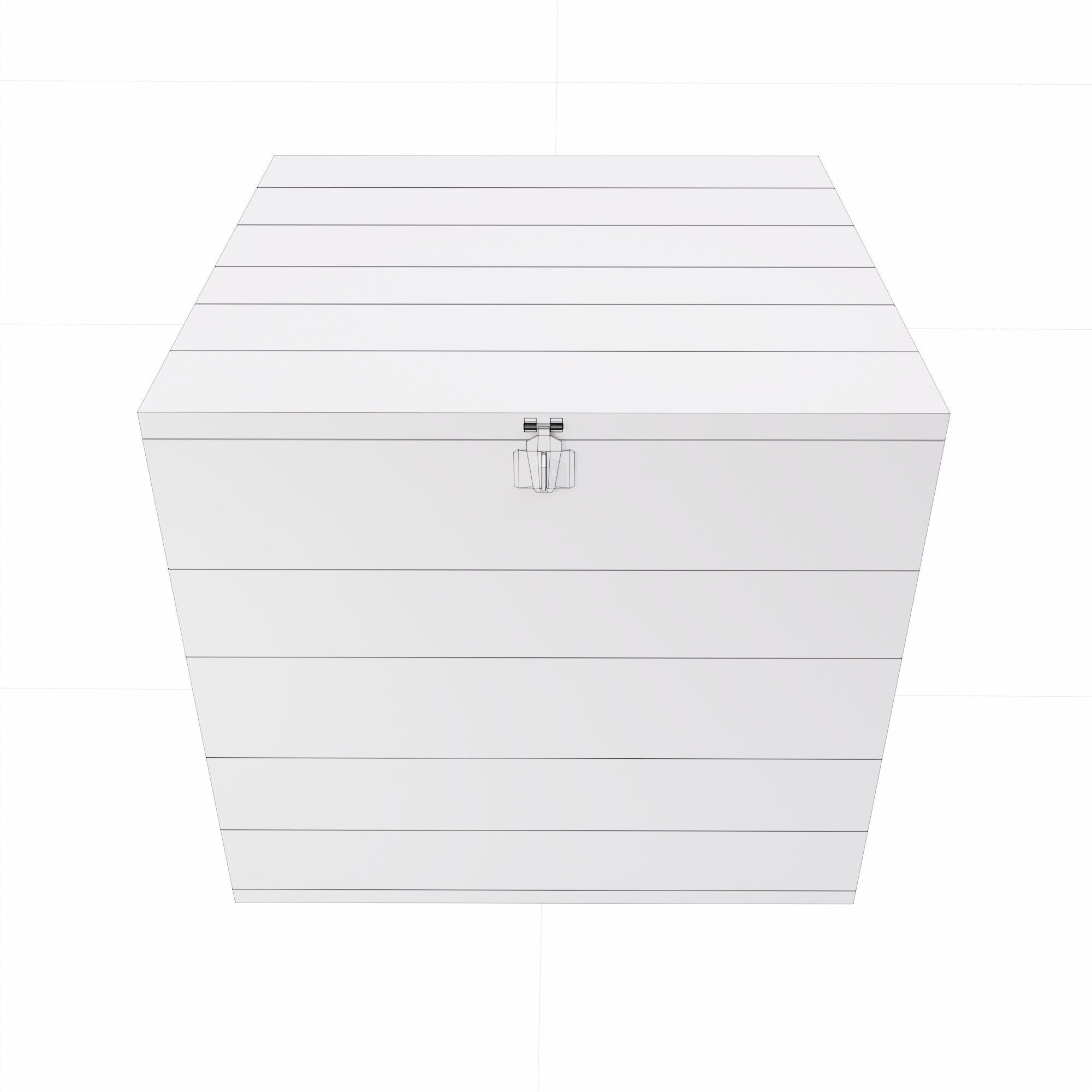 Wooden Crate box PBR 3d model Low-poly 3D model_4