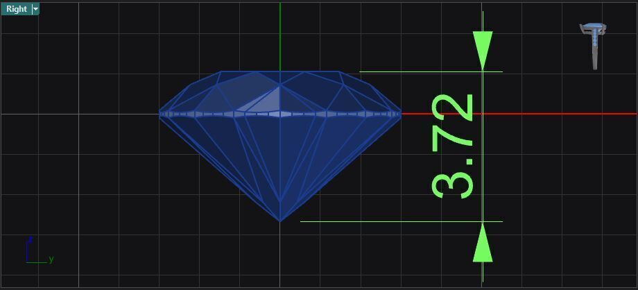 prong set round shape diamond solitaire ring  3D print model_18