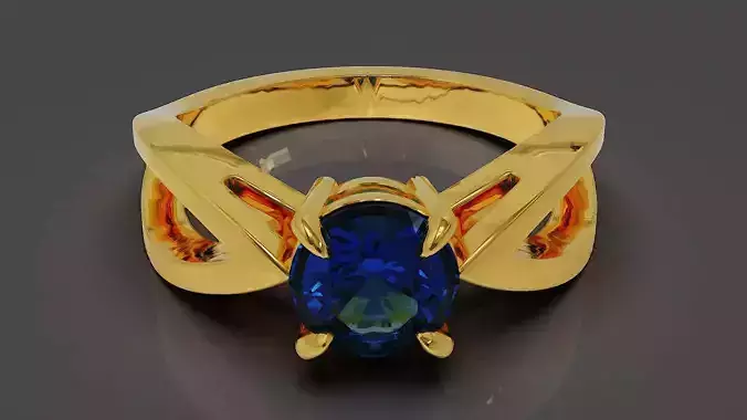 prong set round shape diamond solitaire ring 