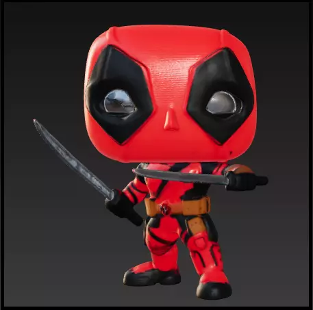 Deadpool funko pop Free 3D print model_0