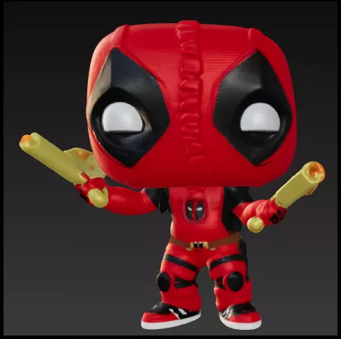 Deadpool con pistolas de agua funko pop Free 3D print model_0