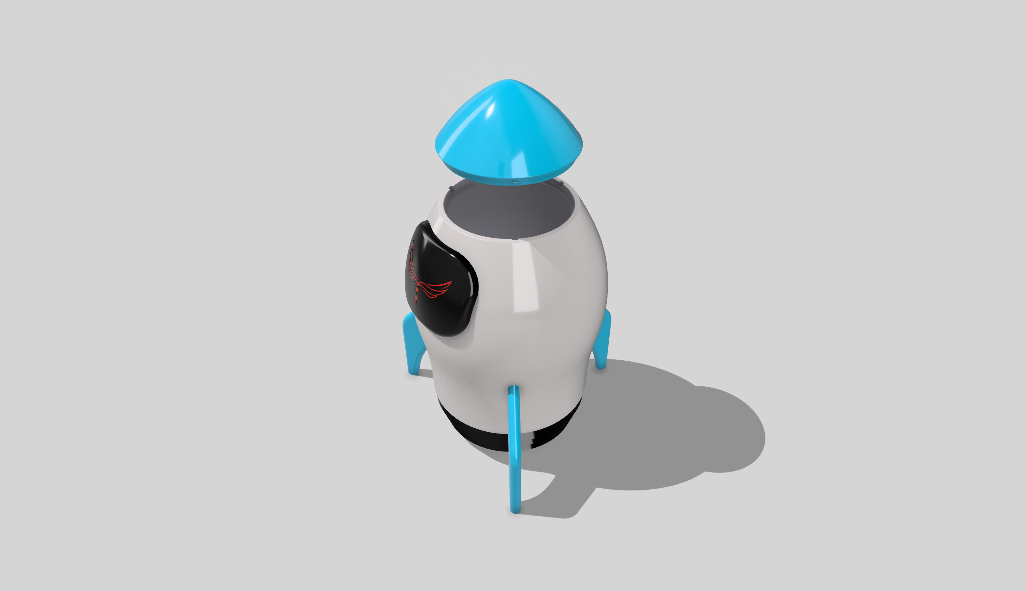 rocket 3D print model_1