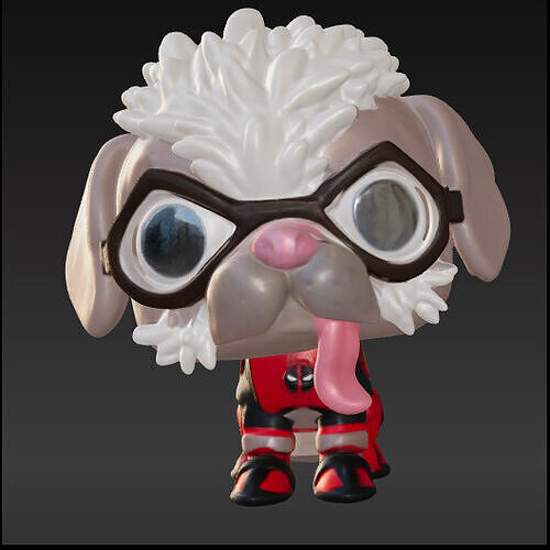 Deadpool perro funko pop Free 3D print model