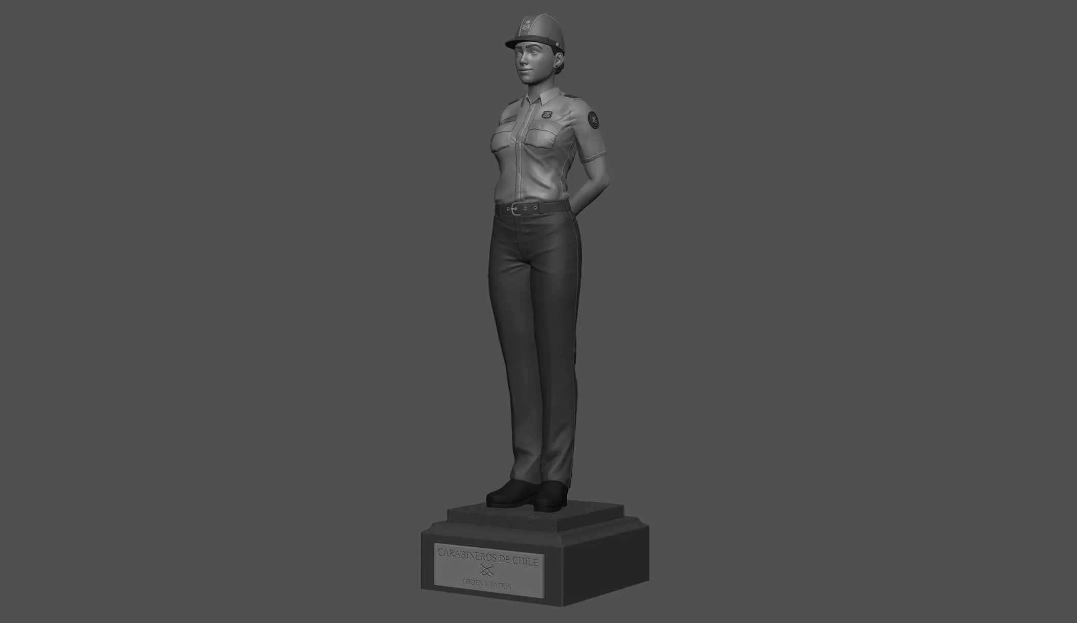 Carabinera de Chile 3D print model_0