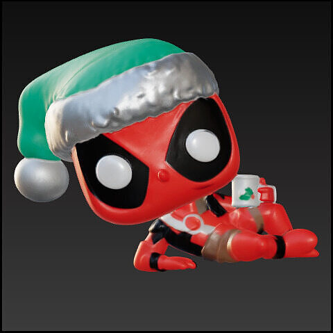Deadpool navidad con cafe funko pop Free 3D print model