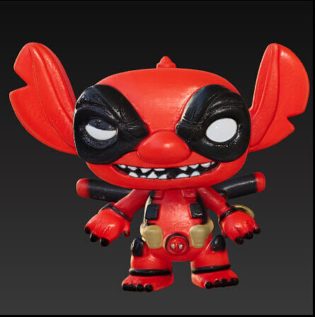 Deadpool stitch funko pop Free 3D print model