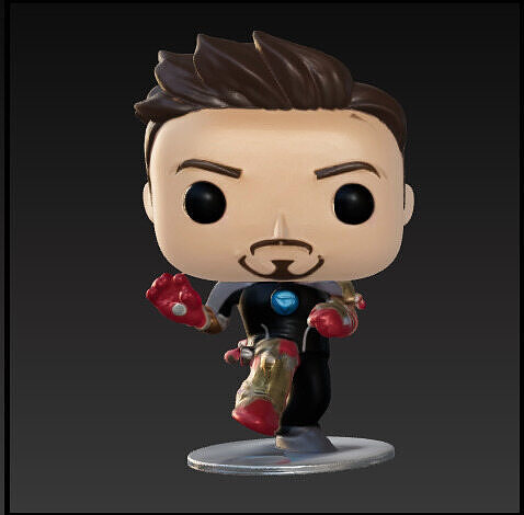 Iron man pierna dos manos funko pop Free 3D print model
