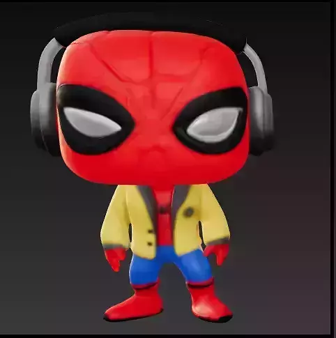 Spiderman con audifonos funko pop