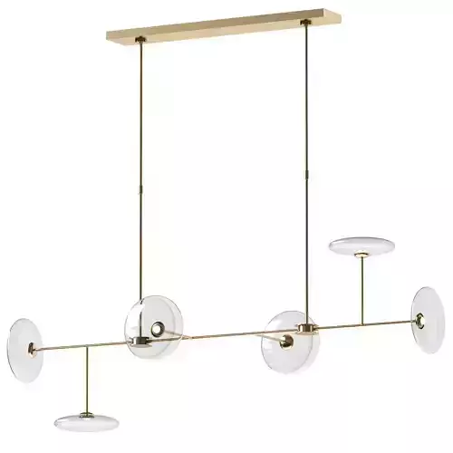 Calvino Large Linear Chandelier - Circa Lighting 3D model