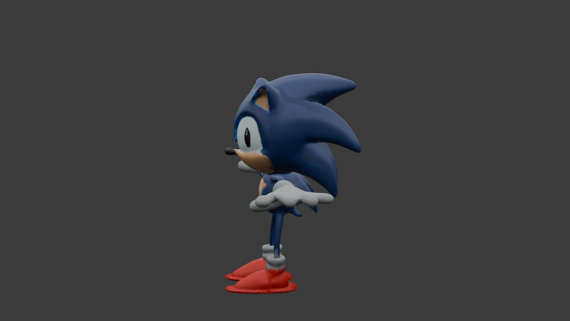 Sonic Fan Art 3D Print 3D print model_4