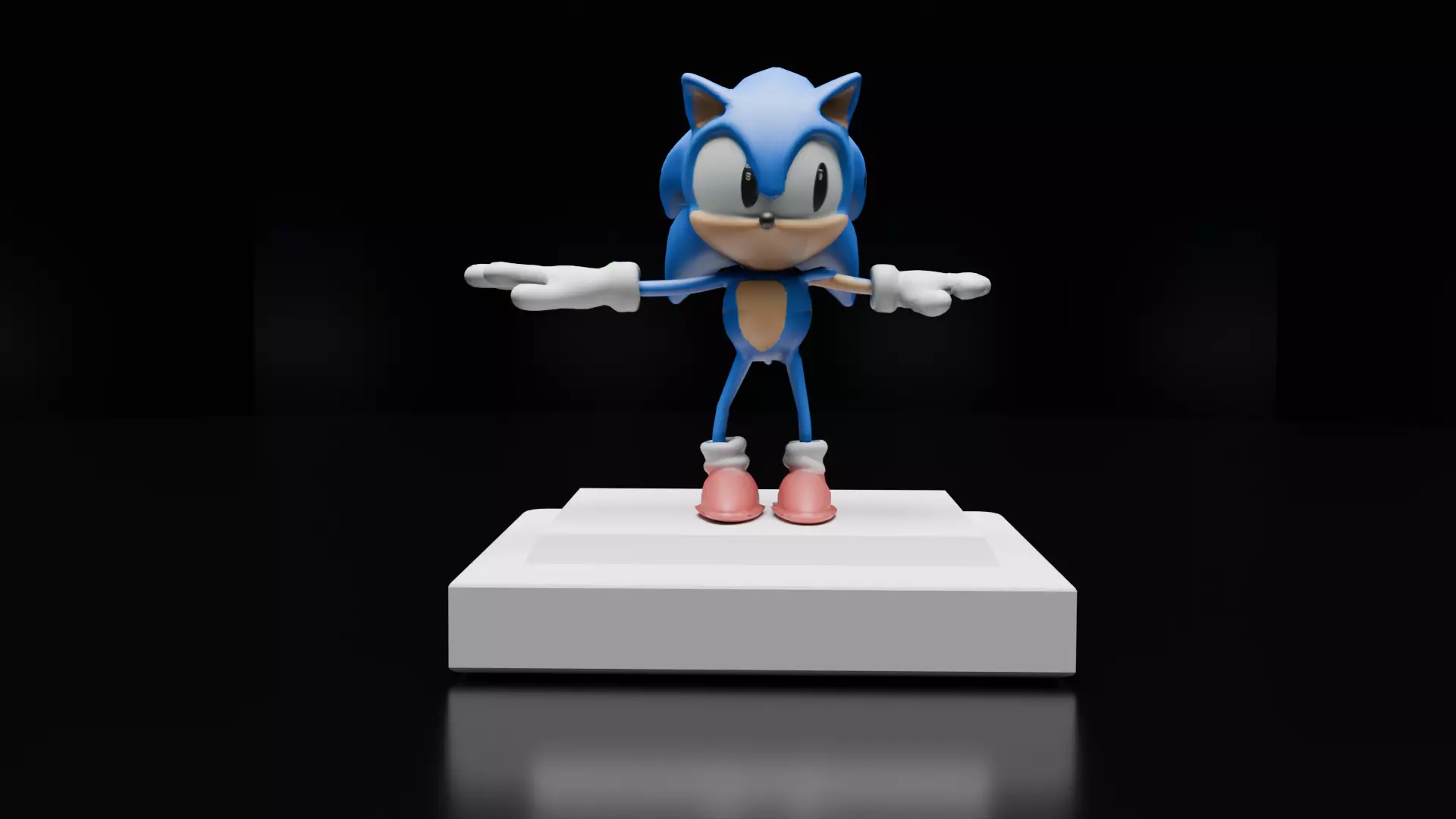 Sonic Fan Art 3D Print 3D print model_0