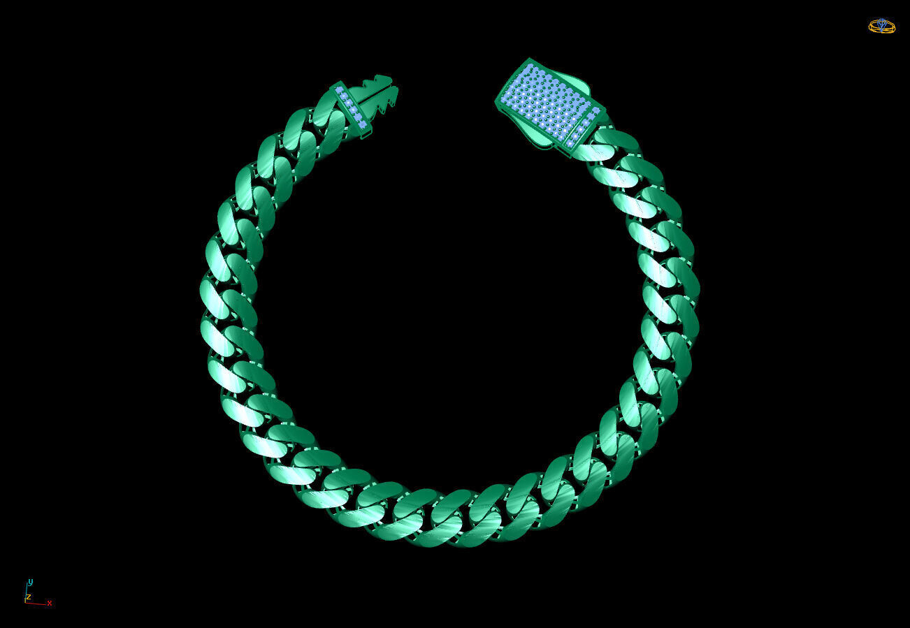 Cuban Chain 9mm 3D print model_3