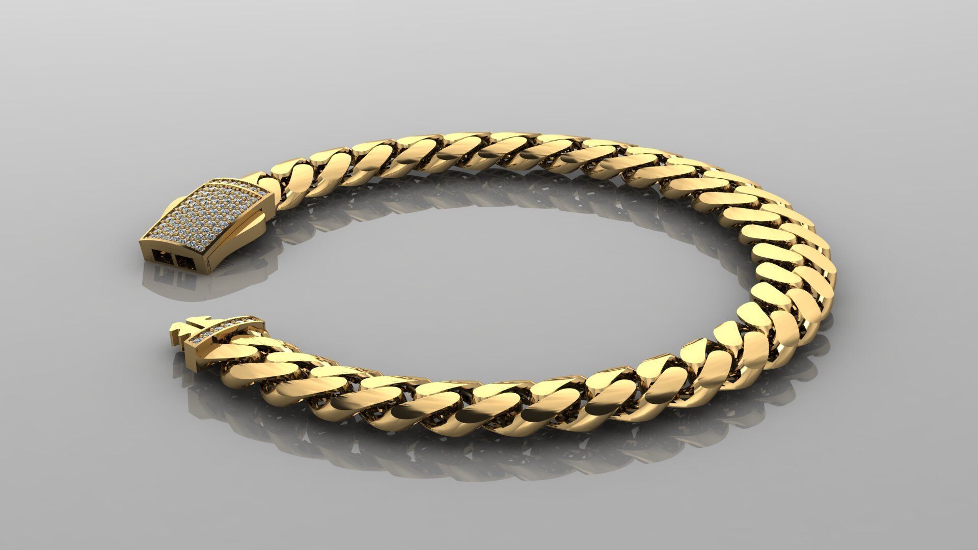 Cuban Chain 9mm 3D print model_2