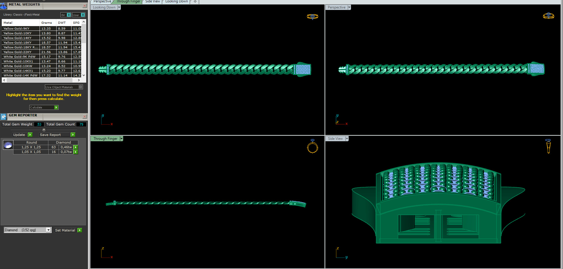 Cuban Chain 9mm 3D print model_6