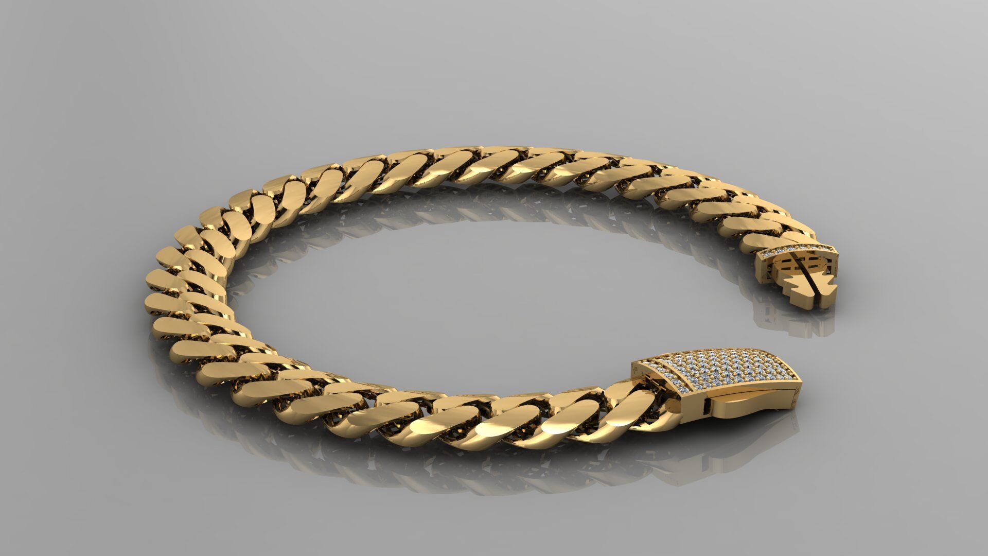 Cuban Chain 9mm 3D print model_1