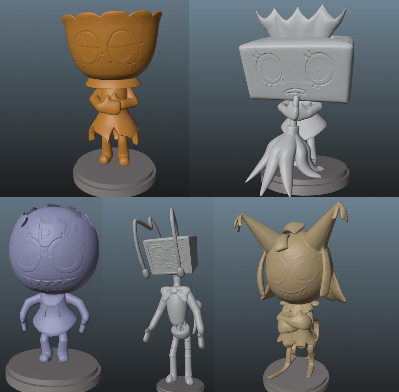 Dandy World Twisteds Bundle 3D print model_7