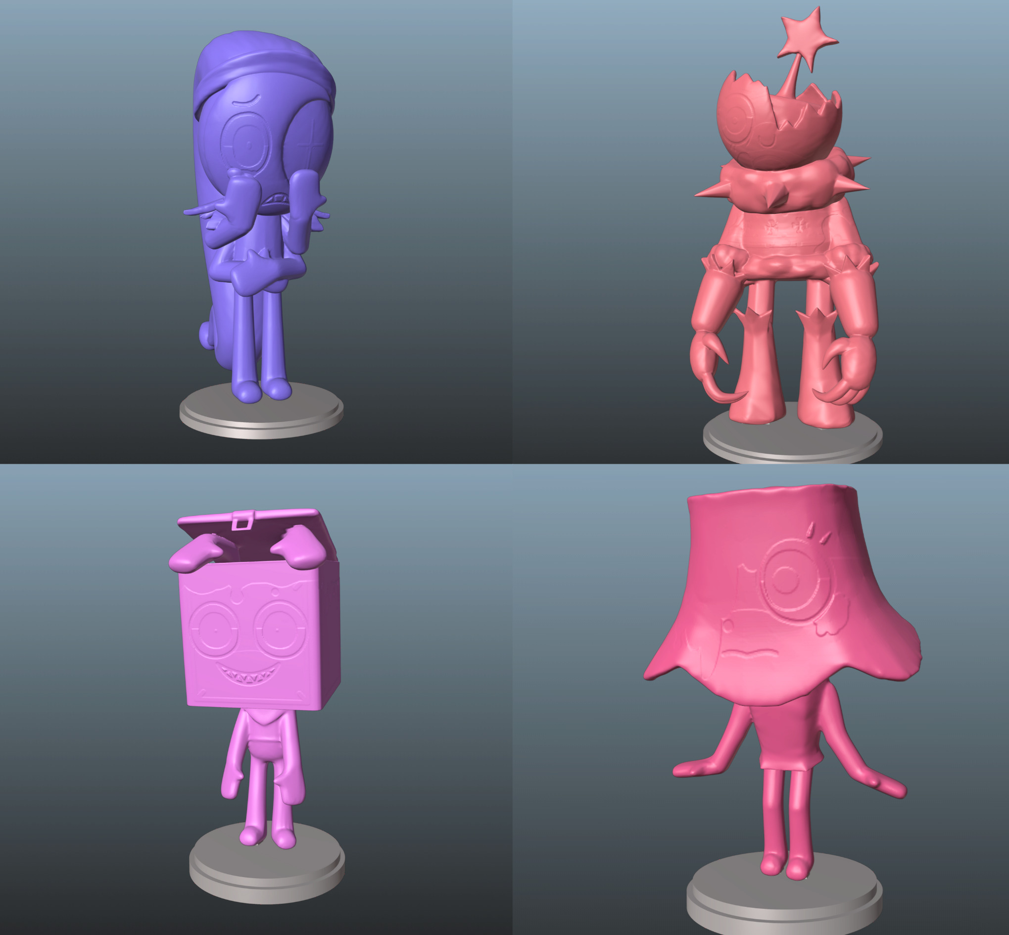 Dandy World Twisteds Bundle 3D print model_1