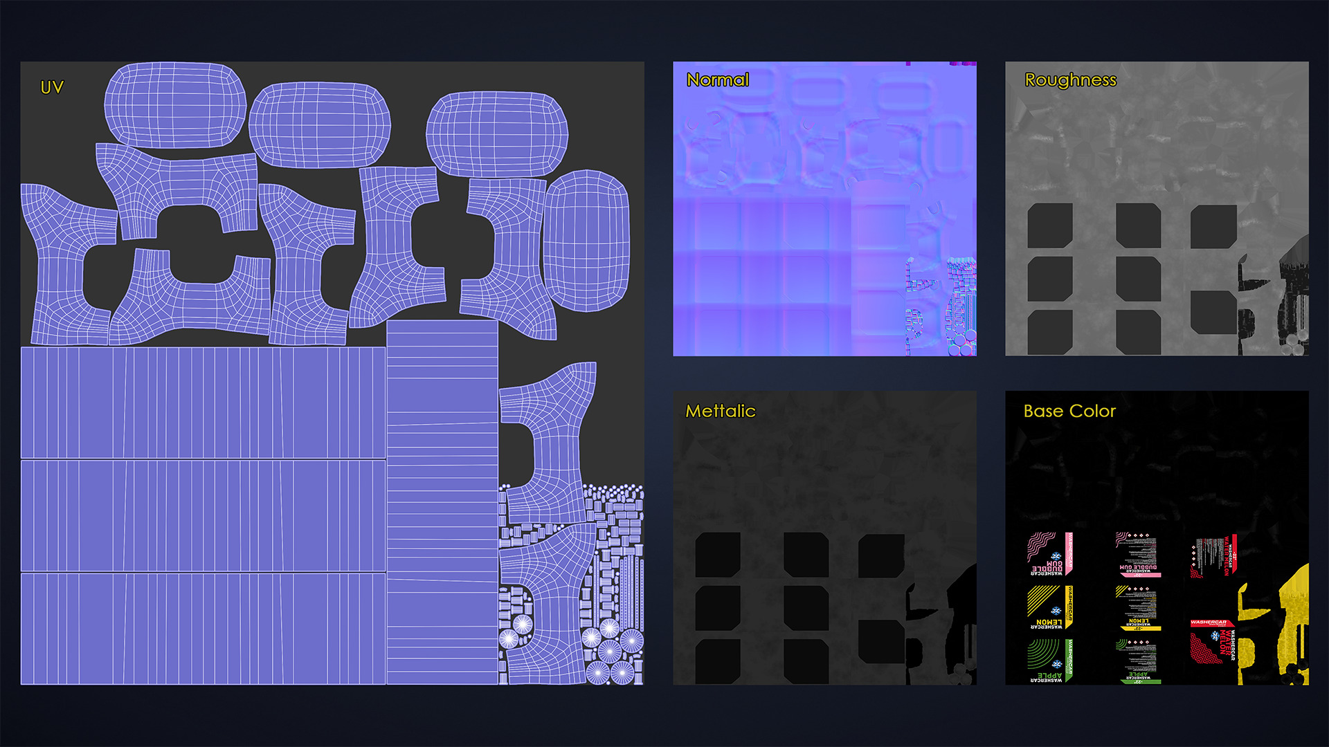 Washer fluid Low-poly 3D model_4