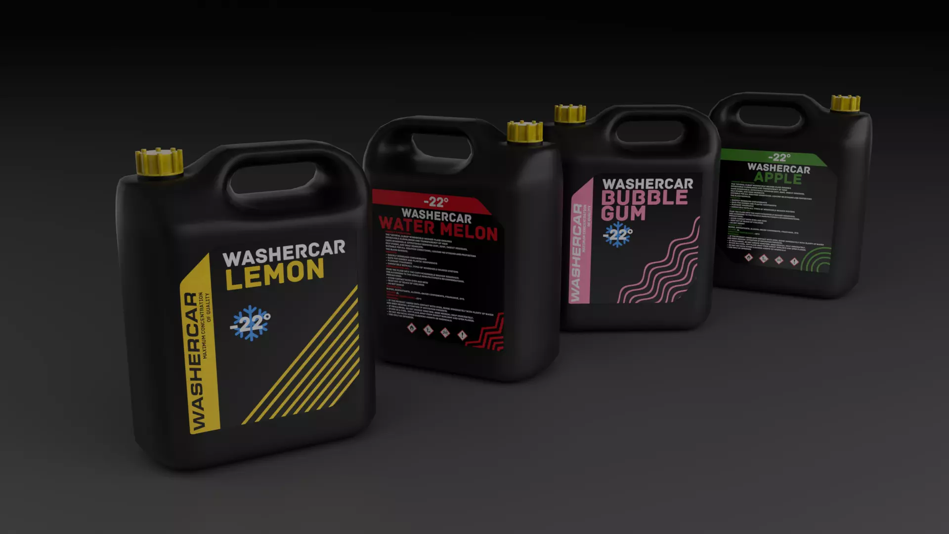 Washer fluid Low-poly 3D model_0