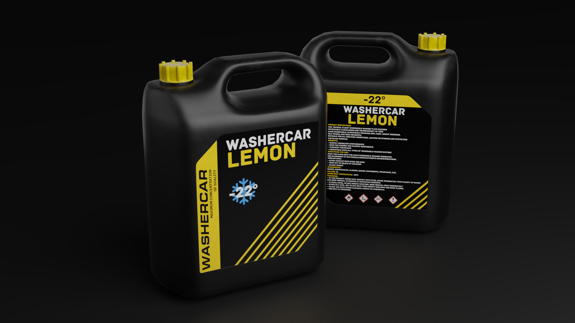 Washer fluid Low-poly 3D model_1