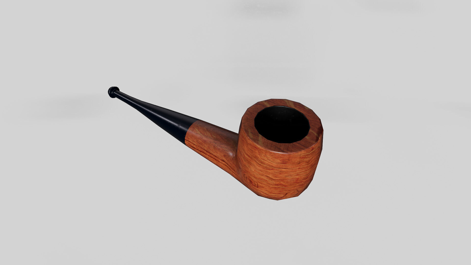 Smoking pipe low poly Free low-poly 3D model_1