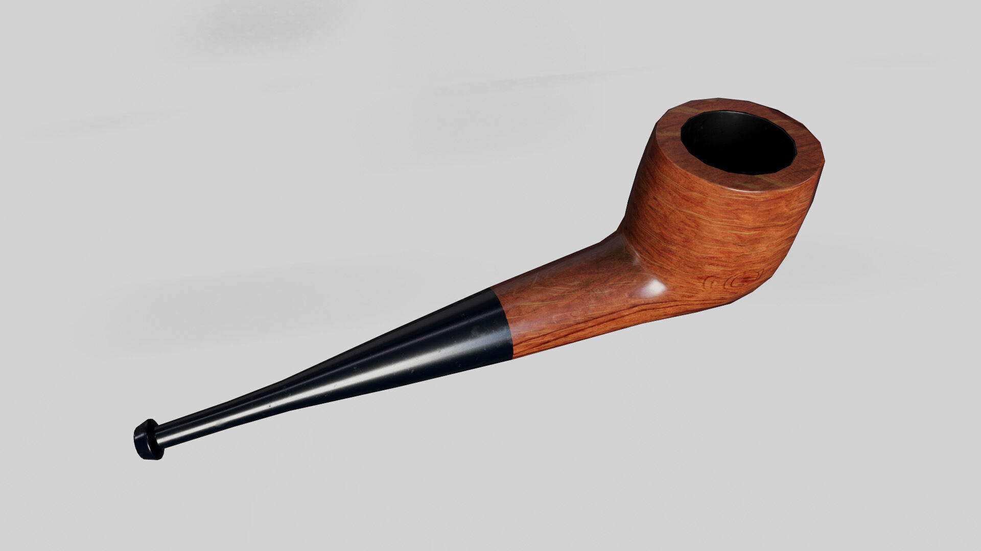 Smoking pipe low poly Free low-poly 3D model_2