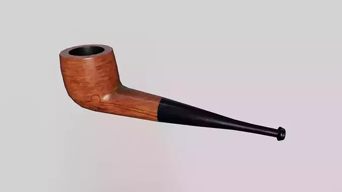 Smoking pipe low poly