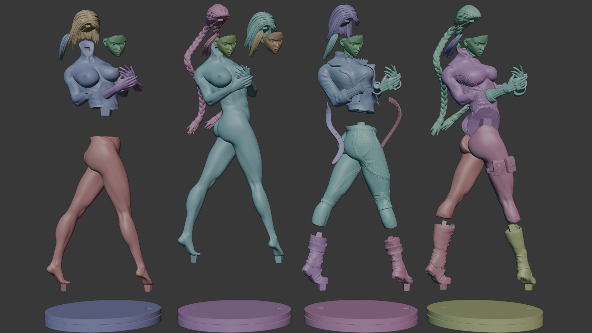 Cammy Street fighter   Classic SF6 and NSFW version Free 3D print model_10
