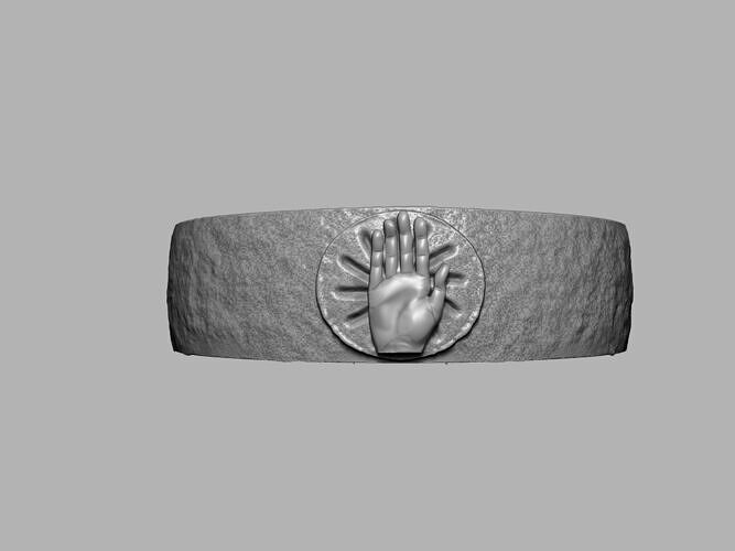 Hand of Truth Ring 3D print model