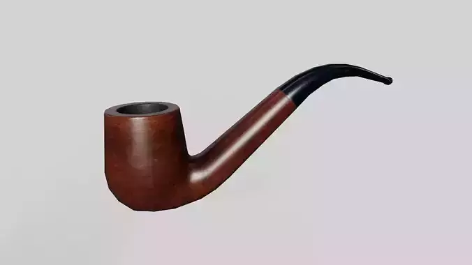 Smoking pipe low poly