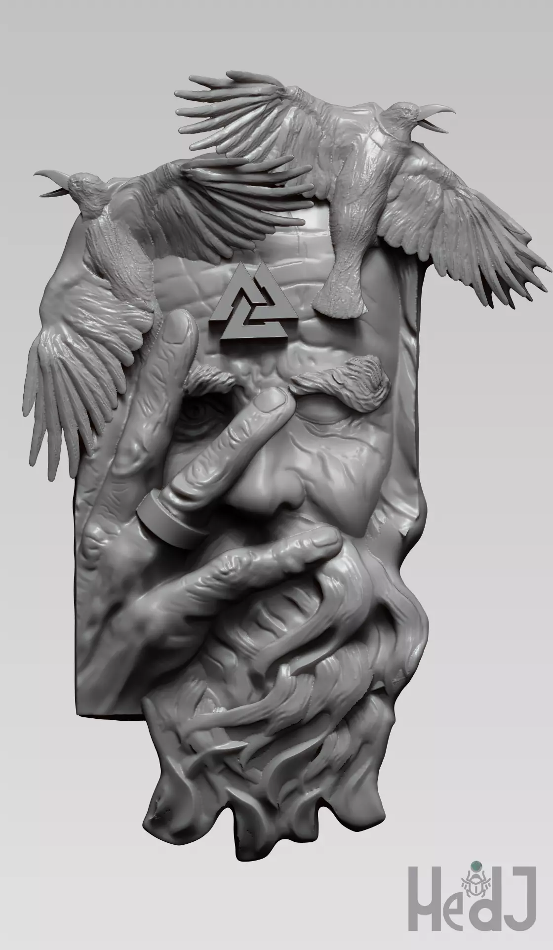 Odin bendent 3D print model_0