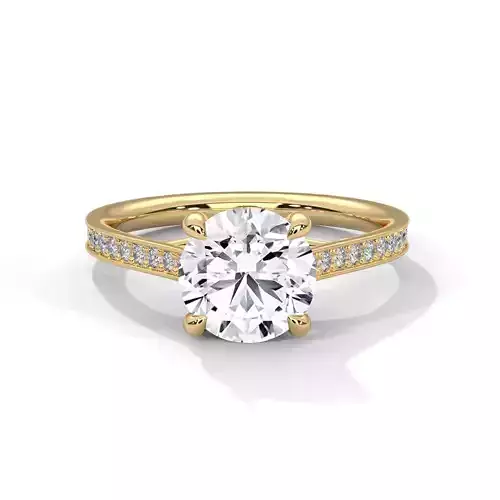 solitaire ring with detail images and 360 render videos 99