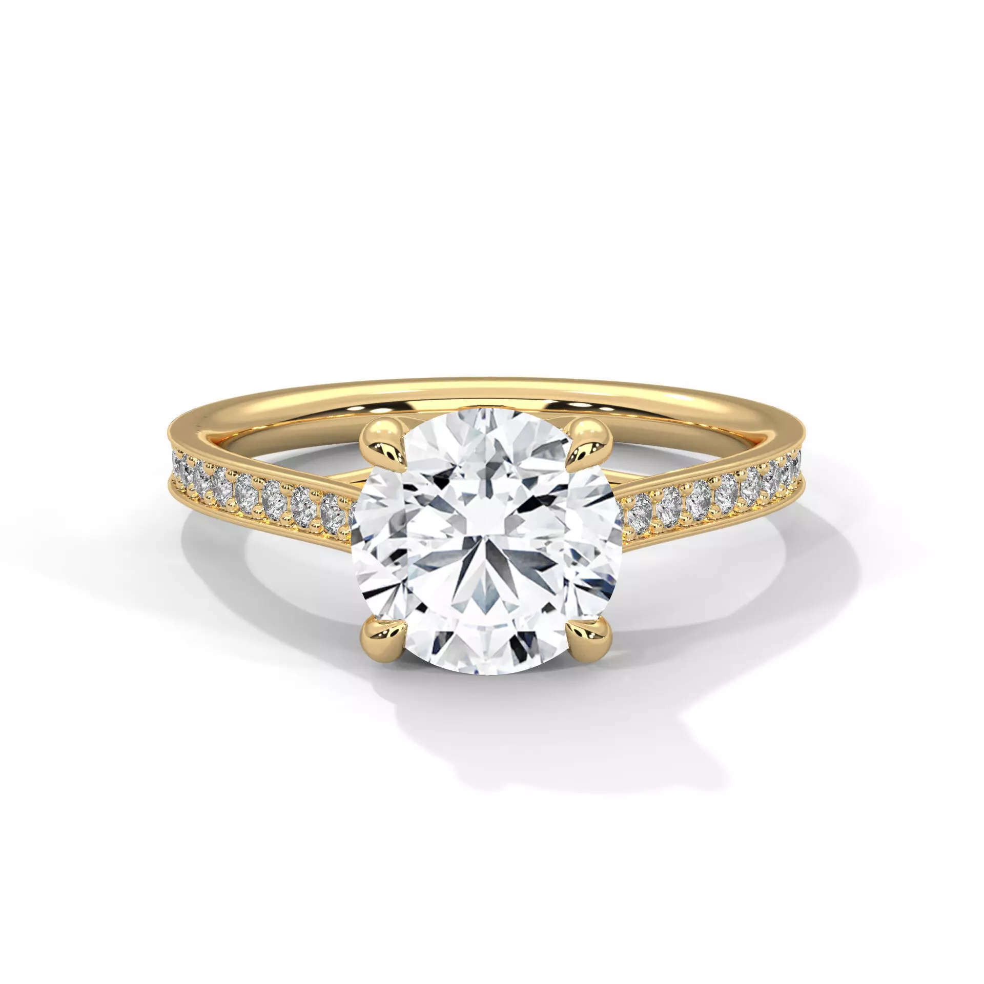 solitaire ring with detail images and 360 render videos 99 3D print model