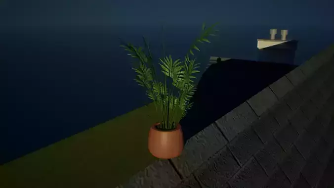 Palm small plant 3d model