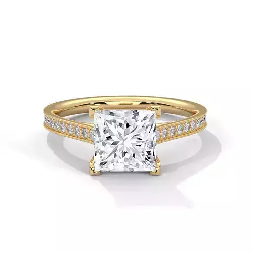solitaire ring with detail images and 360 render videos 98 3D print model