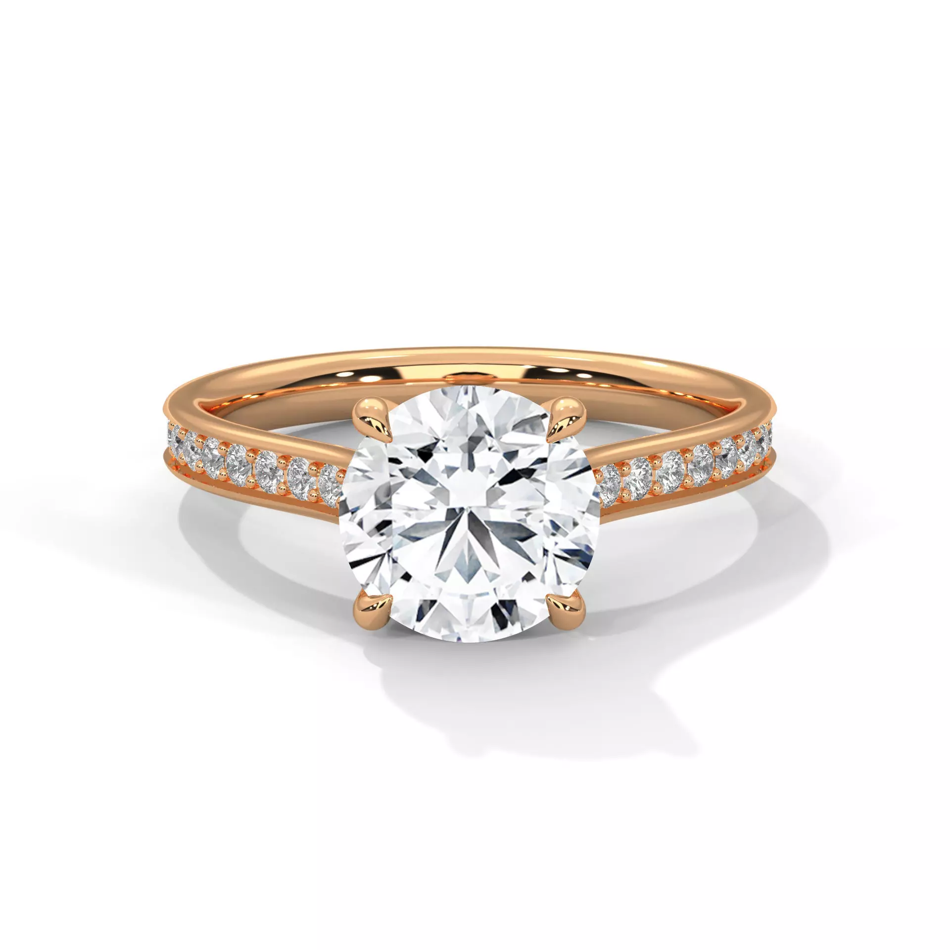 solitaire ring with detail images and 360 render videos 97 3D print model